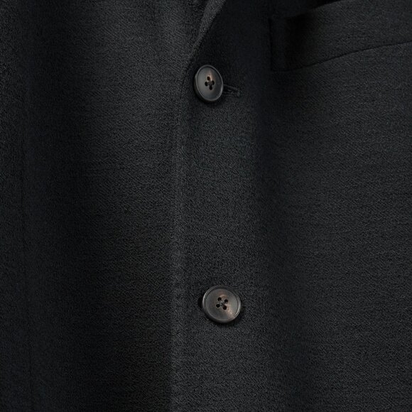 Boglioli Black Virgin Wool Knit K-Jacket Blazer - Picture 6 of 12